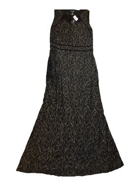 Cardalate Women’s Elegant Cocktail maxi Dress Metallic Gold Size M